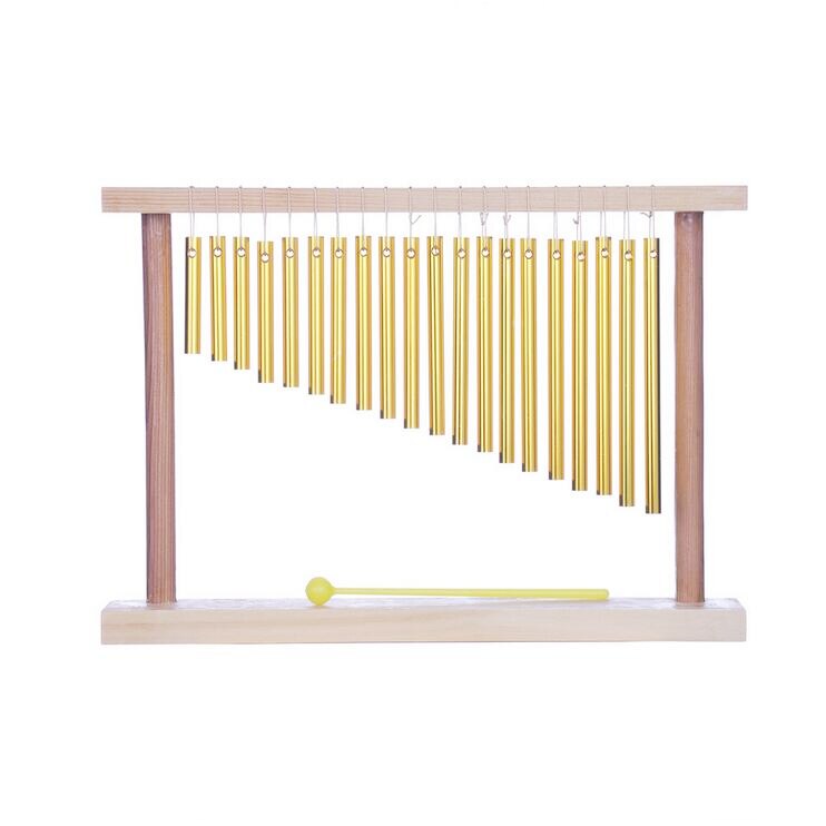 20 Tubes Handmade Wood Frame Wind Chimes - Indoor Outdoor Soothing Melodic Tones, Amazing Chimes,children's Best