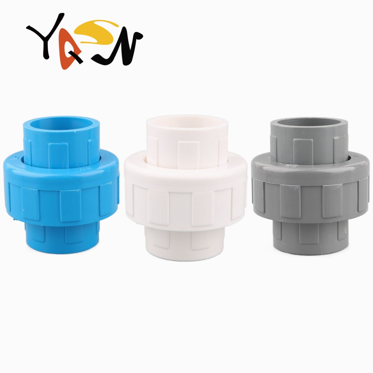 1PC Inner Diameter 20 25 30 40 50mm PVC Union Connector Garden Irrigation Water Pipe Fittings DIY Aquarium Fish Tank Tube Joints