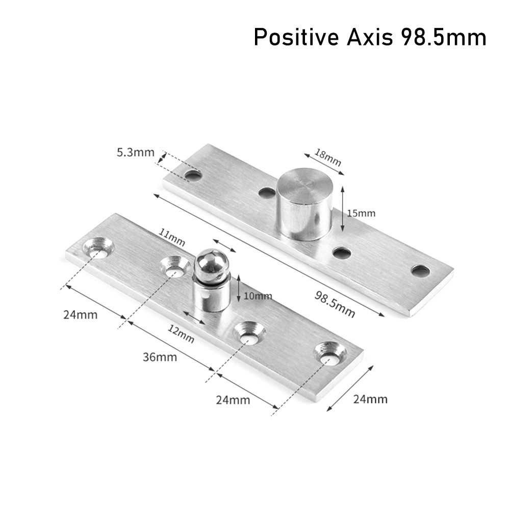75-150Mm Deur Draaischarnier 360 Graden Rotatie Op En Neer Positieve As Excentrische As Locatie As Roestvrijstalen Hardware: Brons