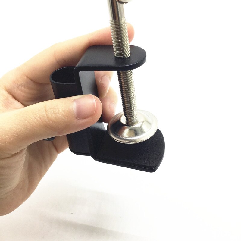 Aluminum Alloy Cantilever Bracket Clamp with 12MM Hole Diameter and Non-slip Mat for Mic Stand