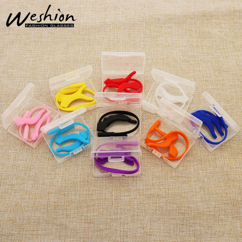 Correas de gafas para niños, funda de goma de silicona para gafas de bebé