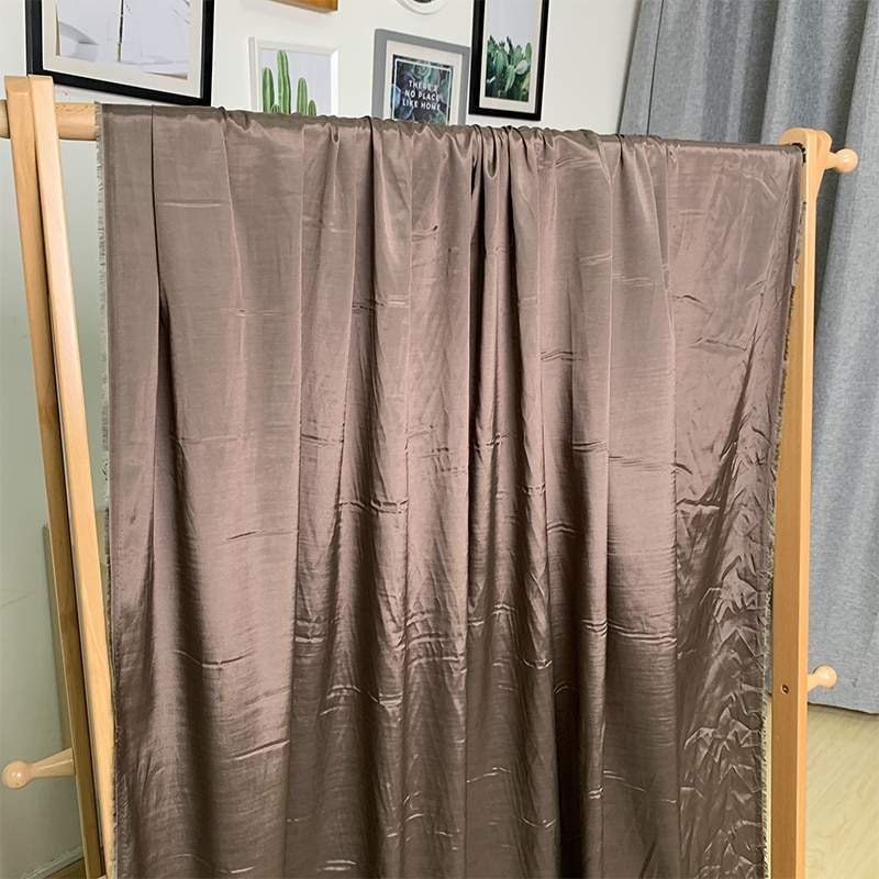 Hilo blanco de 145cm de seda teñida de algodón para verano, materiales de costura para ropa, tela de vestido,