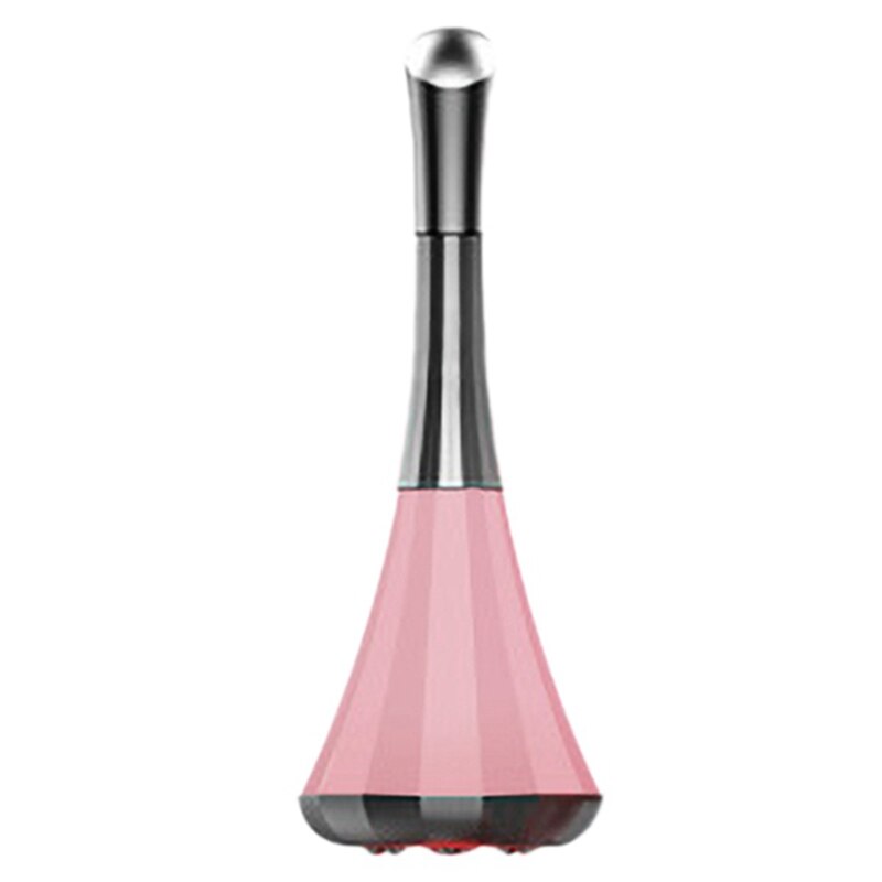 Microcurrent Face Facial Vibration Roller Massager Skin Tightening Face Lifting Face Lift Facial Vibration Massage: Pink