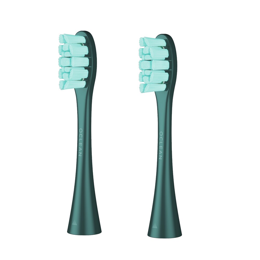 Oclean X Pro/ X / One/ ZI-cabezales de repuesto para cepillo de dientes eléctrico, Sónico, automático, Limpieza Profunda, 2 uds.: 2PCS Green