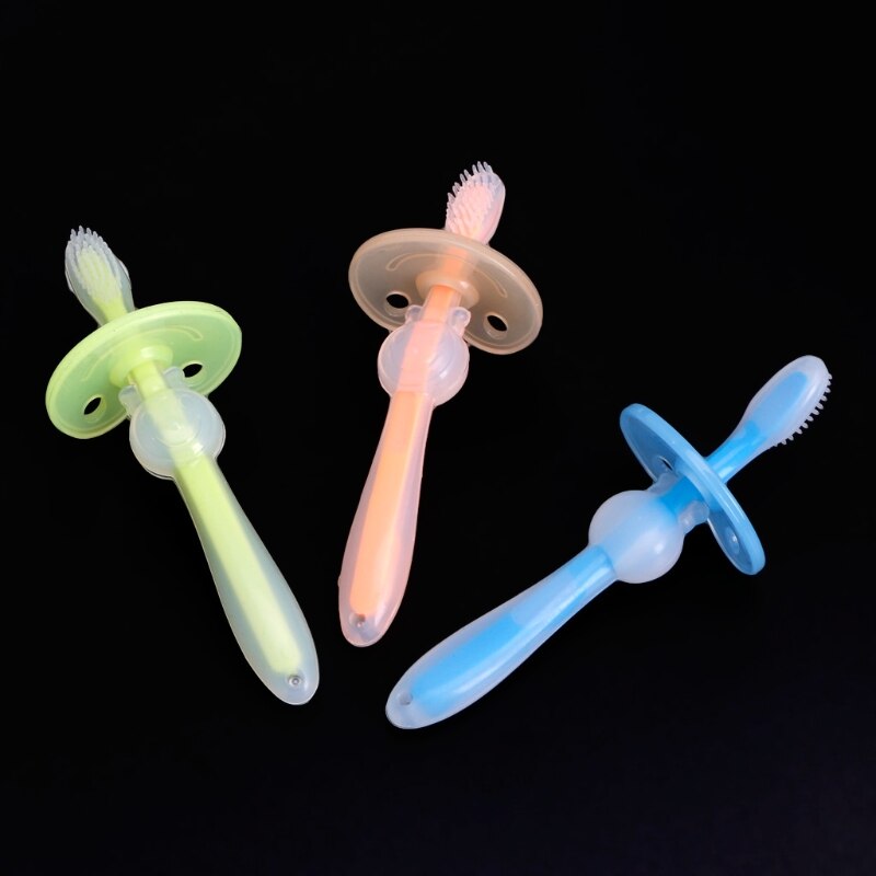 Baby Teether Training Teeth Soft Toothbrush Brush Safe Bendable