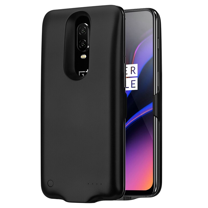 8200mAh Batterie Ladegerät Fall Für Oneplus 5T Tragbare Power Bank Abdeckung Externe Pack Backup Lade Telefon zurück Fall für Oneplus 5T: Black