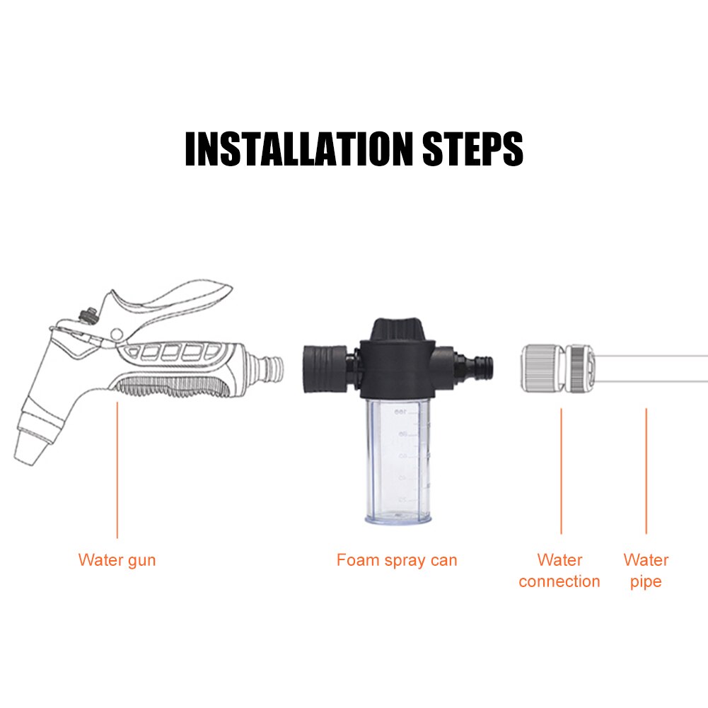 Een Stuk Schuim Pot Auto Wassen Foamer 100Ml Foam Lance Drinkbaar Auto Zeep Wassen Hogedrukreiniger Tool accessoires