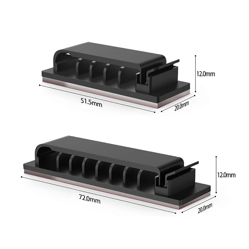Organizador de Cables autoadhesivo, Clips de Cable USB, abrazadera de gestión de cables, soporte de Cable de pared de escritorio para el hogar y el coche, administrador de bobinadora de cables de carga