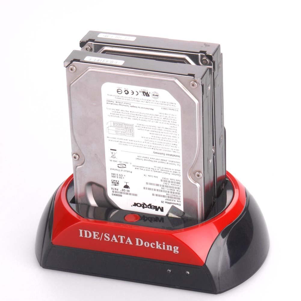 Dual 2.5 "3.5" IDE SATA HDD Harde Schijf Disk Dock Docking Station Kaartlezer