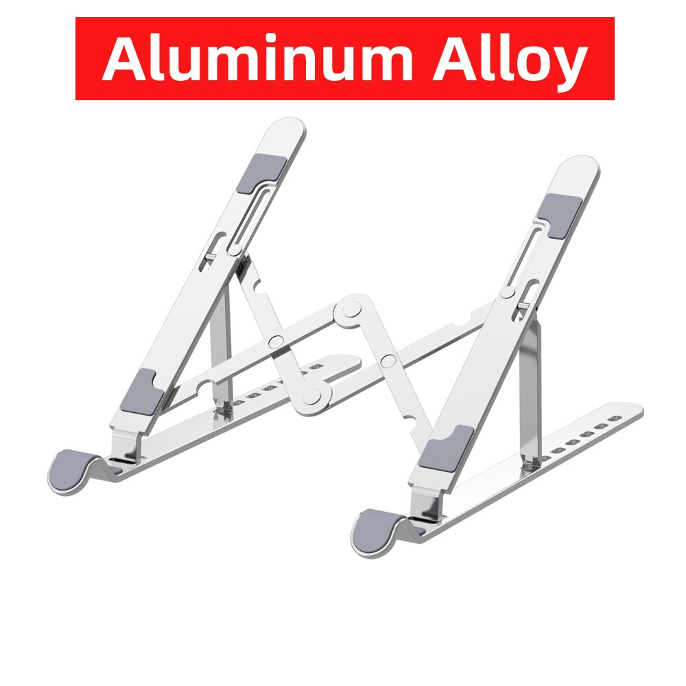 Laptop Stand Aluminium Legering Notebook Stand Opvouwbaar Voor Laptop Base Macbook Pro Holder Verstelbare Beugel Computer Accessoires: Aluminum Normal