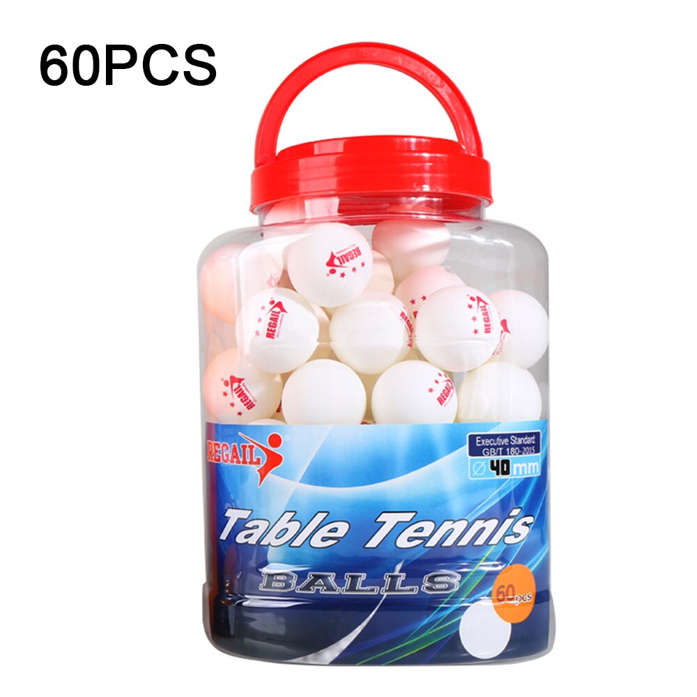 60PCS Table Tennis Ball 40mm Table Tennis Training Balls High Bounce Practical Table Tennis Practice Ball: White