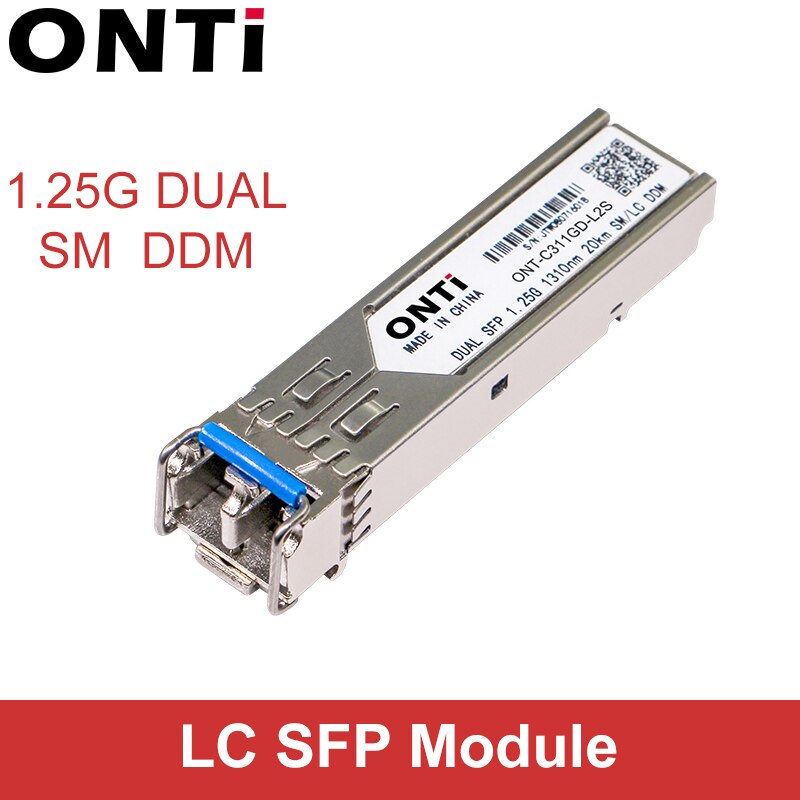 Módulo 20/40/80/1000 km compatível da fibra ótica do interruptor GLC-LH-SM de cisco/mikrotik do lc do módulo 2 do duplex do sfp do único modo de 120 mbps gbic