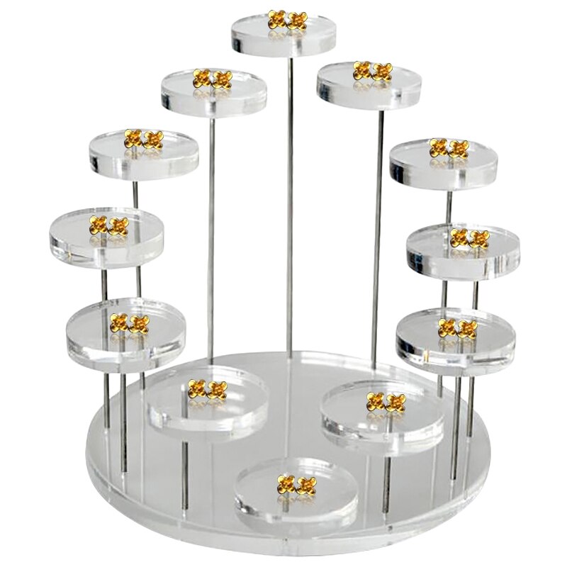 Ring Show Rack Multi-Layer Acrylic Ring Display Rack Earring Hold... – Grandado