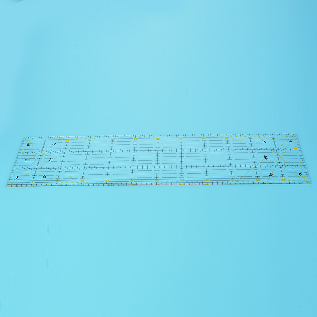 1 stücke Patchwork Lineal Werkzeug 15*60 cm Patchwork Decke Quadrat-fuß Mini-britisch Standard sterben Verpackung ist fest