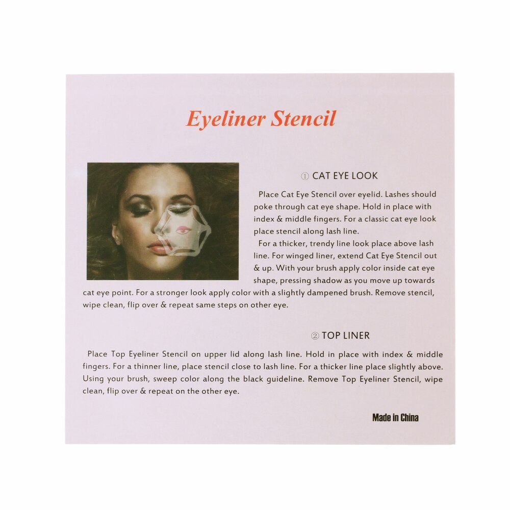 1 Set 6 in 1 Stijl Professionele Make Cat Eye Wenkbrauw Eyeliner Eyeliner Stencil Modellen Shaper Template Stempelen tool