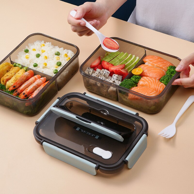 Transparante Lunch Box For Kids Voedsel Container Opslag Geïsoleerde Lunch Container Bento Box Japanse Snack Doos Ontbijt Dozen