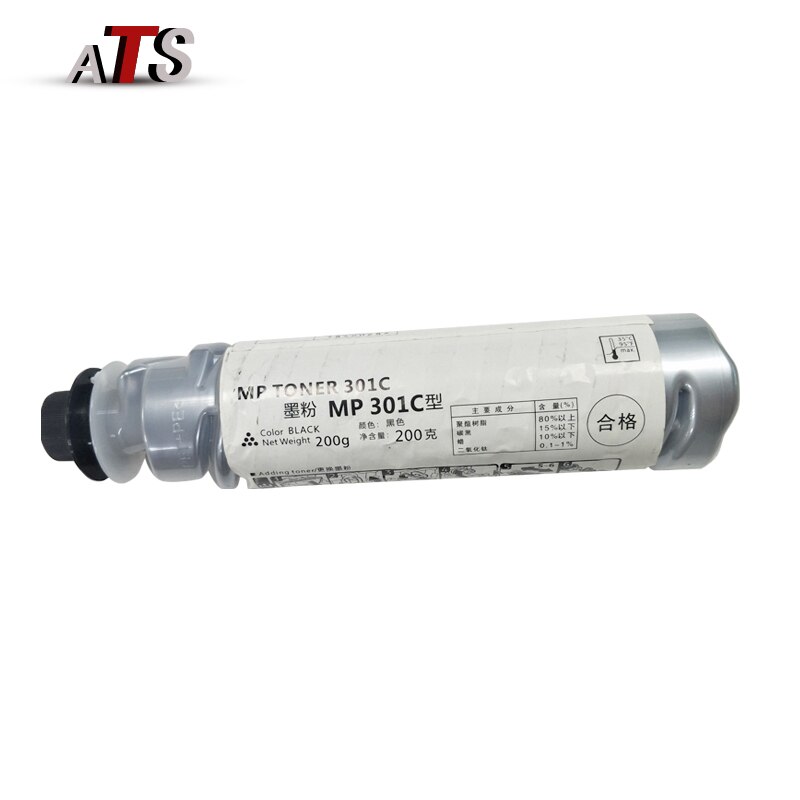 1PC 200g Schwarz Toner Patrone für Ricoh Aficio MP301C MP 301 301SP 301SPF Compatilbe MP301 MP301SP 301SPF Kopierer liefert