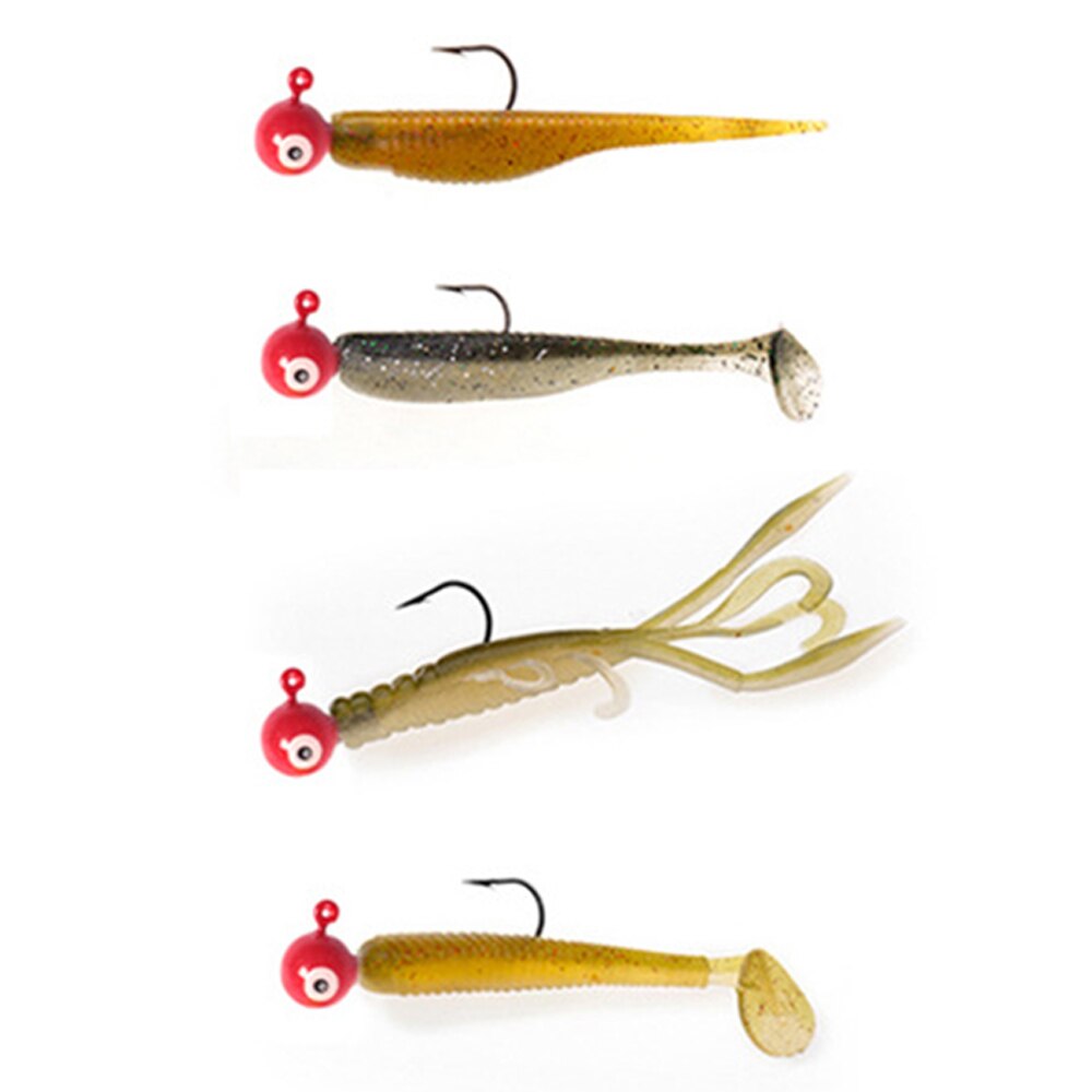 5 stuks lood kleurrijke ronde jigkop kunstaas vishaak visgerei vishaken voor zee rivier meer vishaak