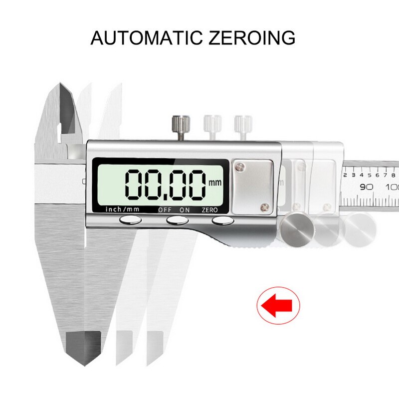 Digital Vernier Caliper 6 Inch 150mm Stainless Steel Metal Electronic Caliper Micrometer Depth Measuring Tools With LCD Screen