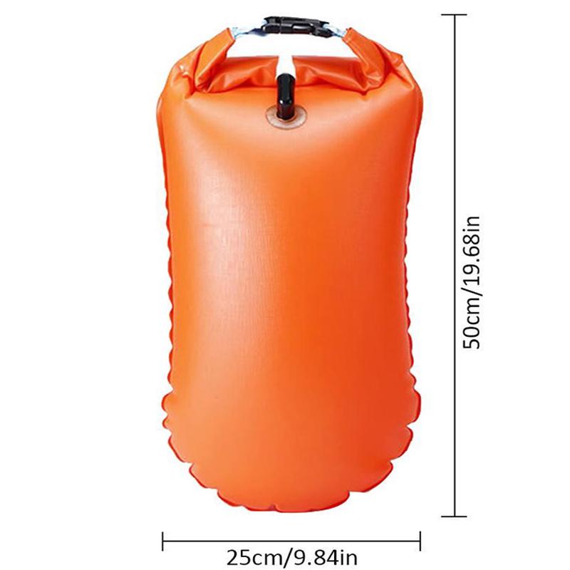 Divonea Wasserdichte Tasche 28L + Schwimmer + Tauchersignalboje – Für Meer, Strand & Wassersport