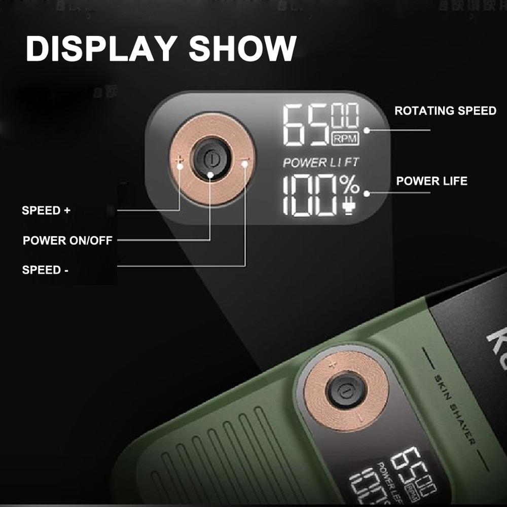 Kemei Rasoio Elettrico Ricaricabile USB Elettrico Barba rifinitore Macchina Da Barba per Gli Uomini Doppia lama Alternativi senza fili Rasoio