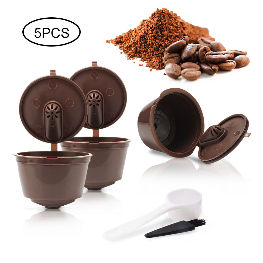 3rd Generatie Dolce Gusto Koffie Capsules Filter Cup Hervulbare Herbruikbare Koffie Druppelaar Thee Manden Dolci Gusto Capsule: Brown