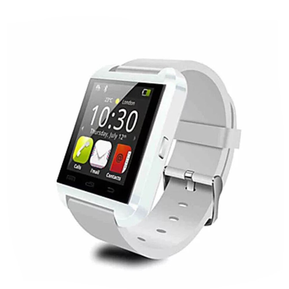 Nieuw Bluetooth Smart Horloge Digitale Sport Stappenteller Slapen Monitoring Horloge Voor Gebruikelijke Telefoon Unisex: WHITE
