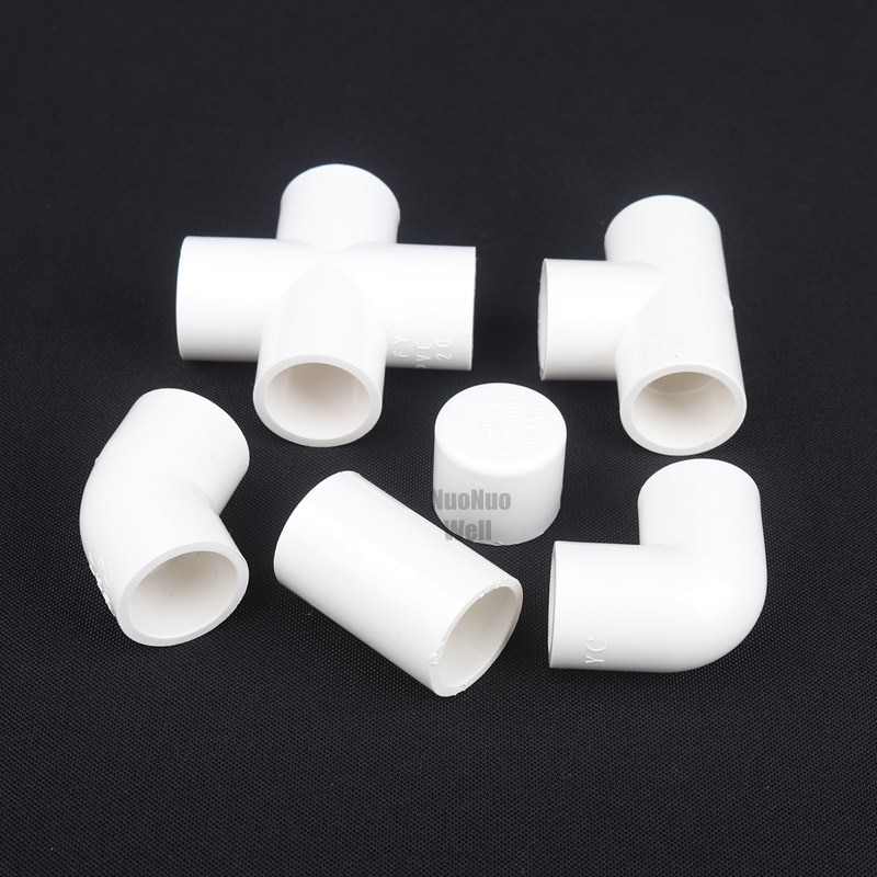 Joint en PVC blanc, diamètre intérieur 20mm, 10 pièces/lot, connecteur de tuyaux d&#39;irrigation agricole pour Aquarium