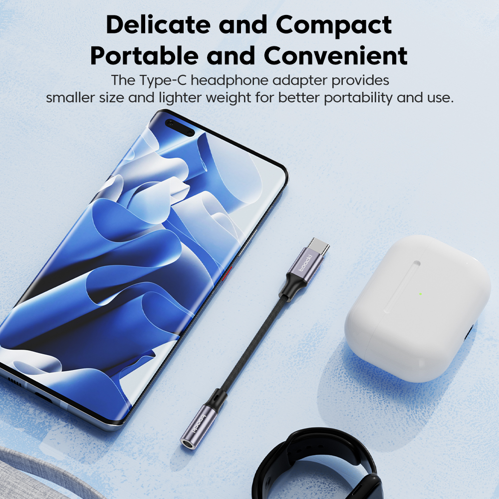 Toocki Typ C do 3,5 mm gniazda słuchawkowego AUX USB C Kabel słuchawkowy Adapter 3,5 Jack Kabel audio do Huawei P20 Xiaomi Mi 13 Samsung