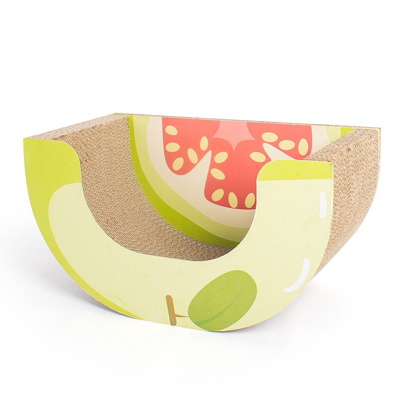 Cat Scratcher Board Mat Cat Scratch Pad for Sharpen Nails Scraper Kitten Pet Products Fruit Shape Style CW336: CW336 4