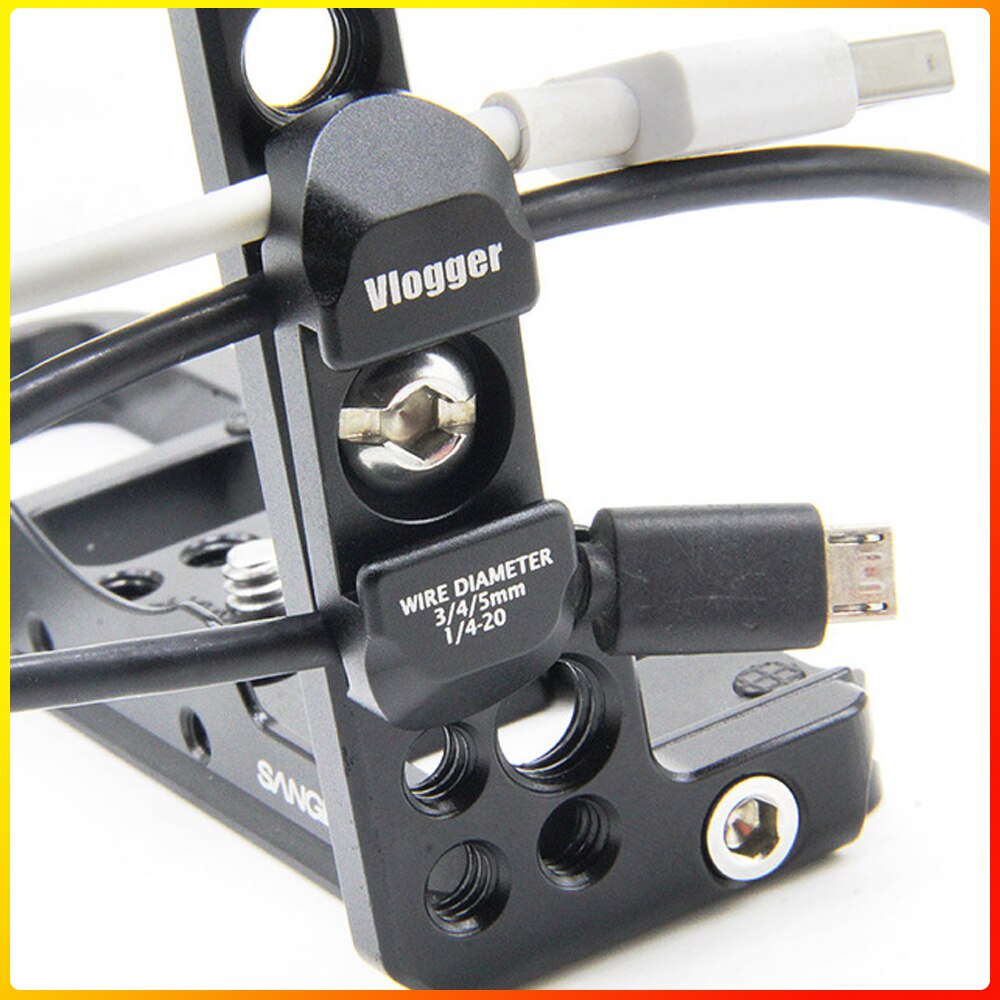 Kamera Kabel Klemme für Tragbare Käfig L platte Halterung Beschlag Draht Clip Organizer Bausatz mit Kalten Schuh Halterung für Monitor LED licht