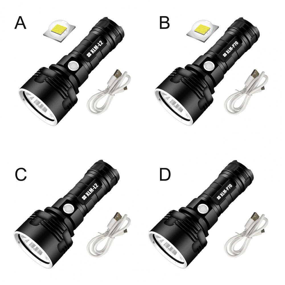 XLM – lampe de poche LED Super lumineuse L2/P70, forte mise au point, longue portée, Rechargeable, étanche, éclairage d&#39;extérieur