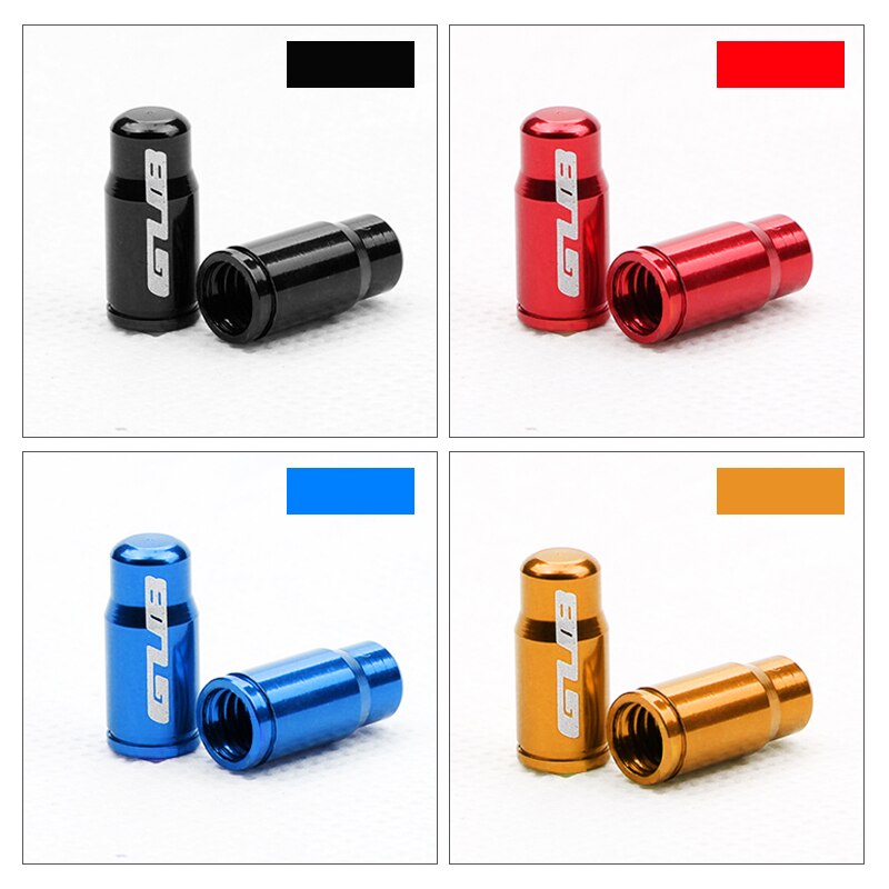 GUB 50/100 sztuk F/V/V zawór rowerowy ze stopu pokrywa Presta Schrader sutek Cap CNC obrabiane ze stopu anodowane w stylu rustykalnym darmowa