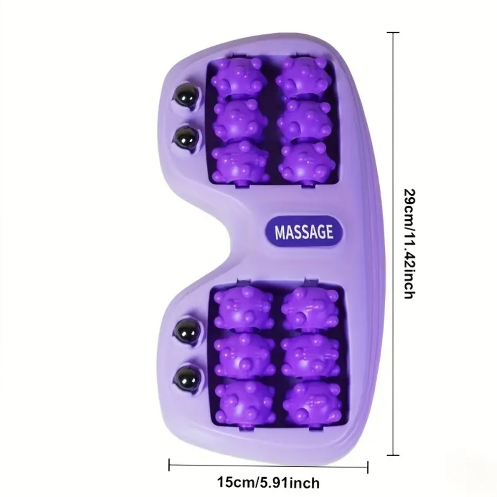 1 foot massager, no battery required, 4 rows of rollers, acupressure massage and relaxation, suitable for daily home foot massag