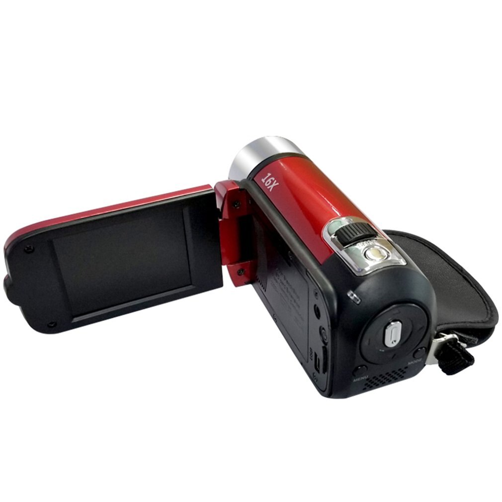 Vlog Camera 1080P Full Hd 16 Miljoen Pixel Dv Camcorder Digitale Video Camera Screen 16X Night Schieten Zoom Digitale zoom
