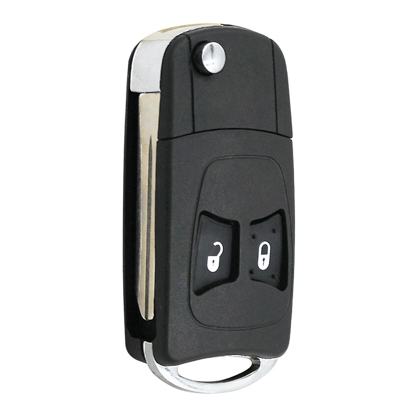 Vervanging 2 Knop Flip Key Case Auto Key Cover Upgrade Voor Chrysler Crossfire 300C Pt Cruiser Vouwen Afstandsbediening Sleutel shell Fob