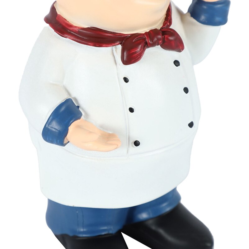 Retro Chef Model Ornaments Resin Crafts Mini Chef Figurines Home Kitchen Restaurant Bar Coffee Decor