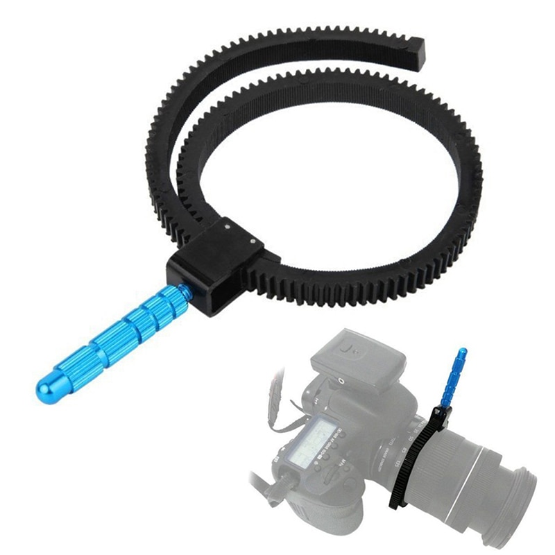 Adjustable Zoom Focusing Follow Focus Handle Scale Lever with Gear Ring for Camera Lens