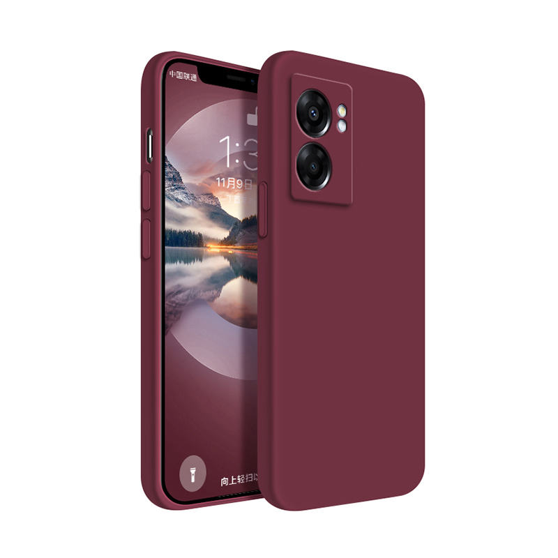 Coque souple d'origine pour OPPO Realme Narzo 50 30 Pro carré Silicone liquide Narzo50 Narzo30 30Pro 5G housse antichoc de luxe Funda: Microfibre / WHITE