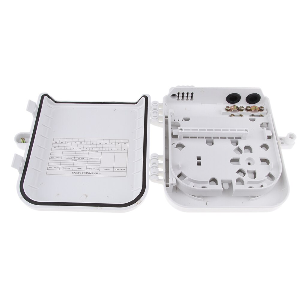 8 Core FTTH Fiber Optic Distribution Box, ABS Outdoor FTTH Terminal Box with ''Lock'' Instructure