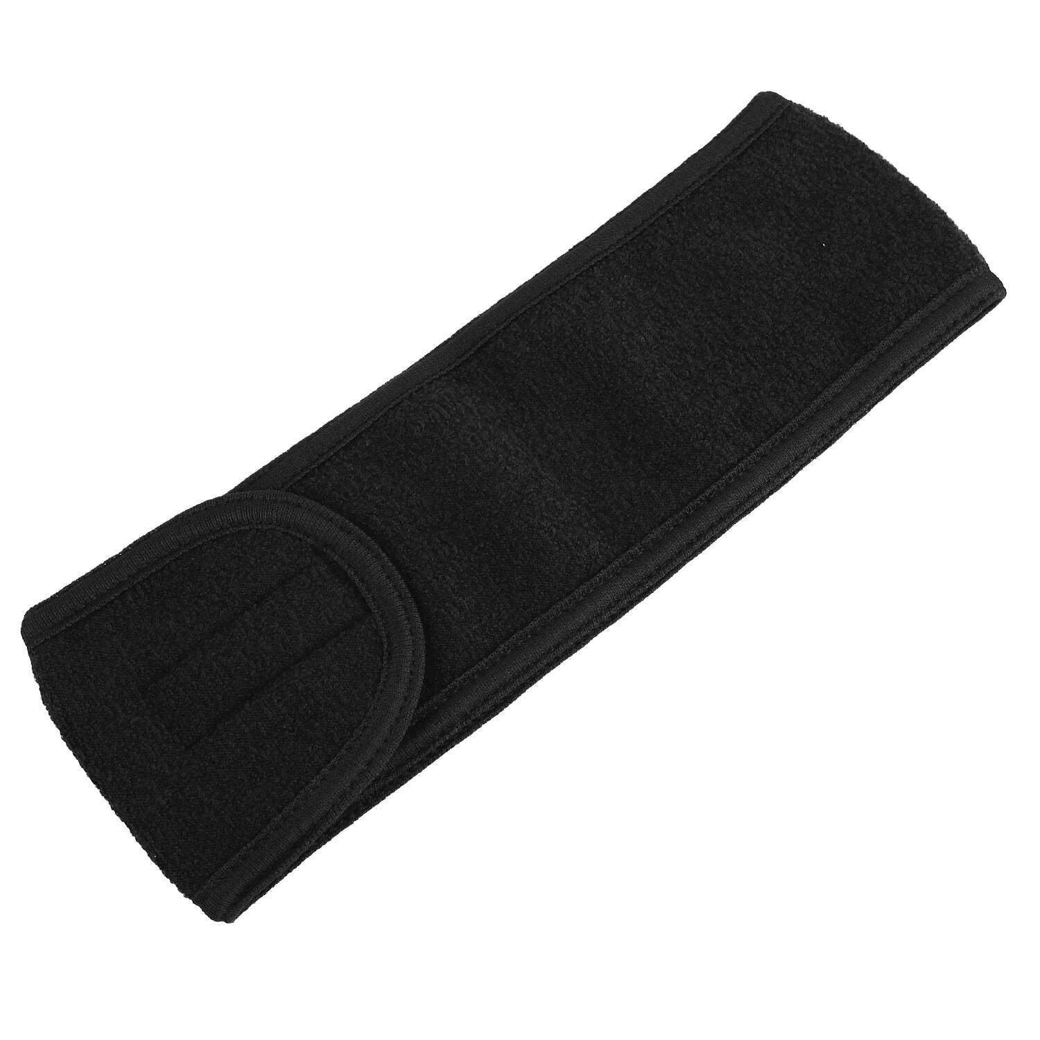 Verstellbares breites haarband, yoga-spa-set zum duschen und schminken, waschen von kosmetikartikeln, haarband für gesichtshaare, make-up-accessoires für damen: Schwarz
