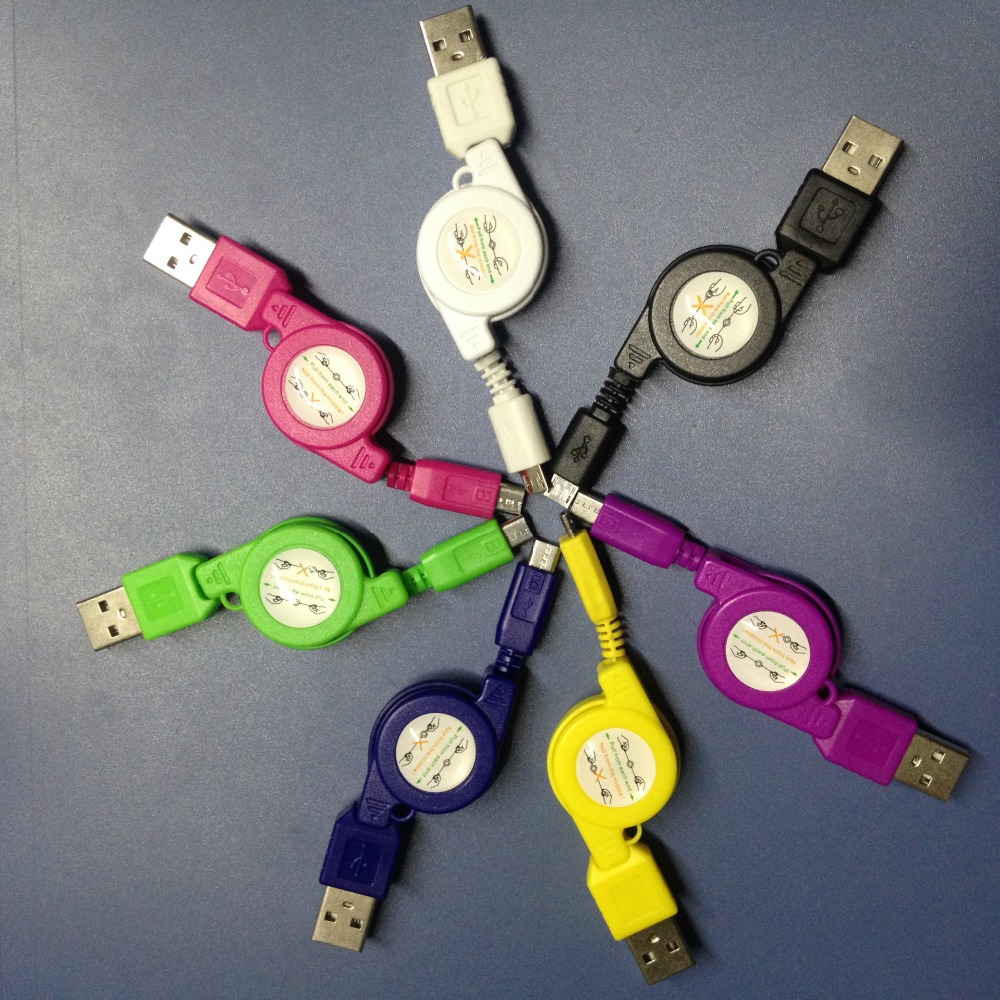 Mikro usb versenkbare kabel Ladung Daten Kabel Für Samsung Nokia HTC Xiaomi Ladung V8 Daten Draht