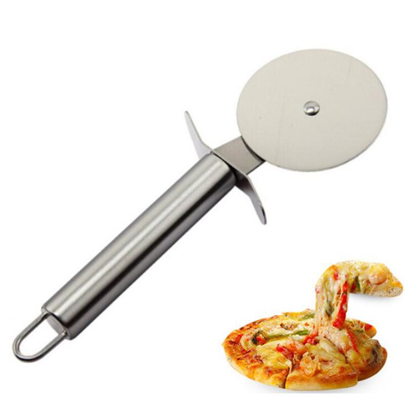 Pizzasnijder Enkele Roller Pizza Mes Cutter Gebak Pasta Deeg Crimper Keuken Pizza Gereedschap