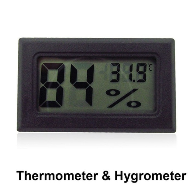 LCD Digital Thermometer Hygrometer Thermostat Kühlschrank Gefrierschrank Tester Temperatur Feuchtigkeit Meter Detektor Thermograph Haustier Auto Auto: green