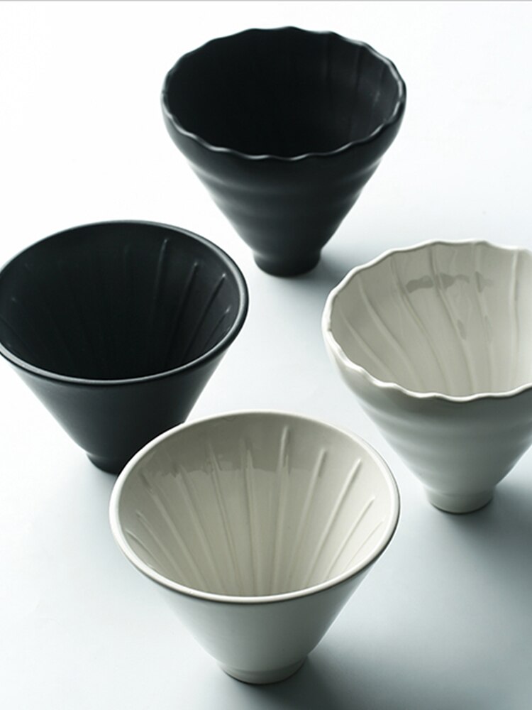 V60 espresso kaffefilter genanvendeligt keramik kaffedrypper tragt dryp kaffemaskine med holder kaffegrej kaffetilbehør