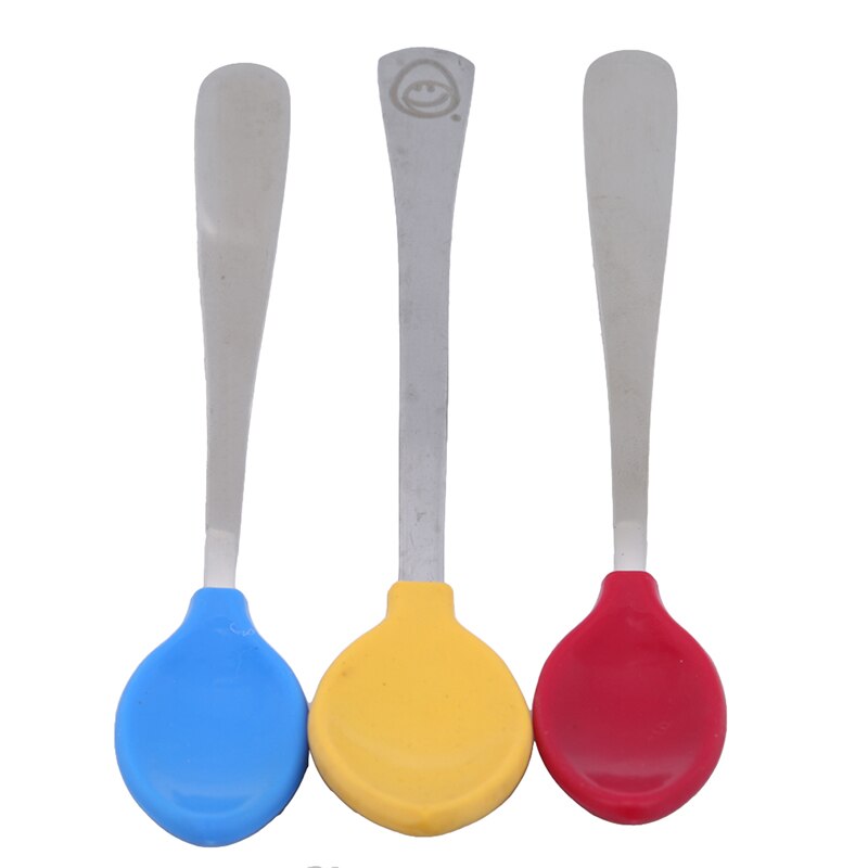 2 stuks/set kinder zachte milieuvriendelijke siliconen lepel serviesset baby lepel voedingsservies