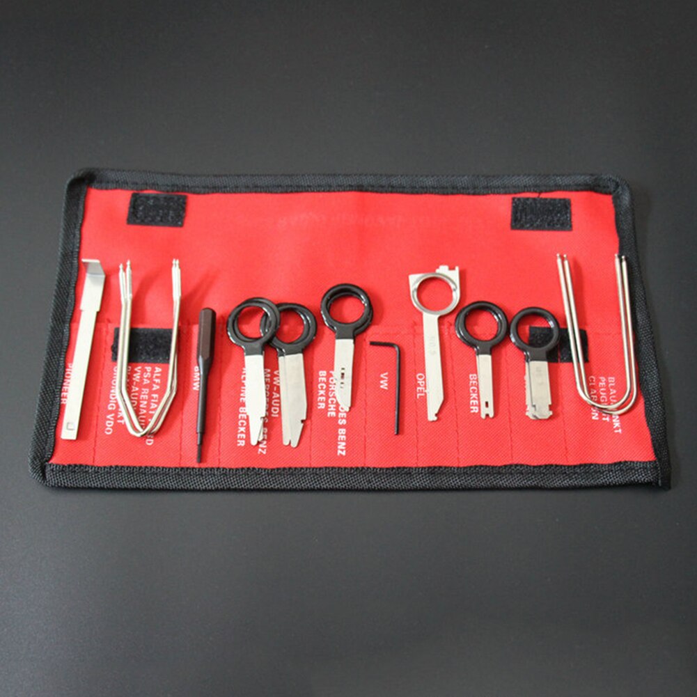 Car CD Player Radio Removal Keys Tool Set Car Accessories 20 Pcs/kit Automotive Interior Audio Stereo