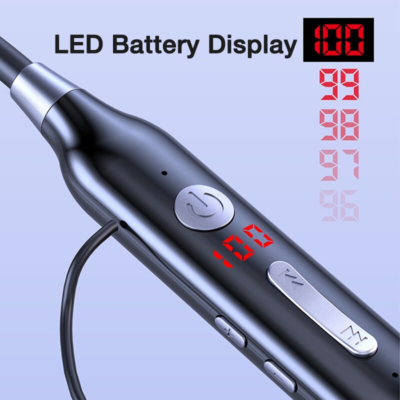 EARDECO Neckband Headphones - Bluetooth 5.0 - 800mAh Battery - Noise Cancelling - Stereo Mic