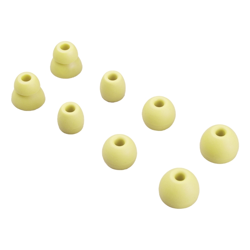 4 Paar Ersatz-Ohrhörer aus Silikon für Beats Flex / X-Ohrhörer E65C: YELLOW
