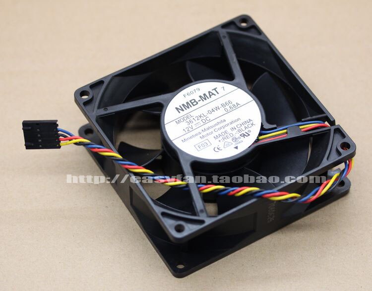 NMB-MAT NMB 3612KL-04W-B66 12V 0.68A 9032 4lines FOR DELL server ATX cooling fan